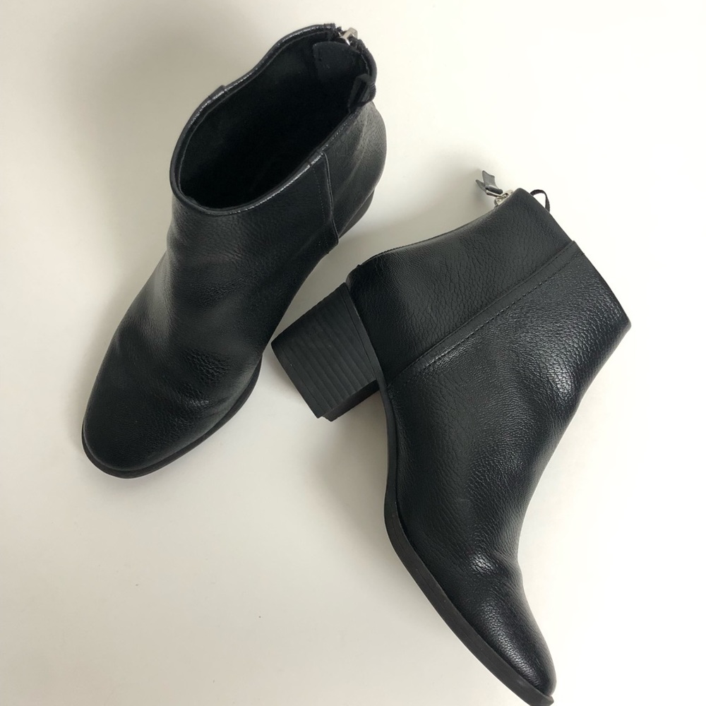 Vegan Leather Booties Size 6